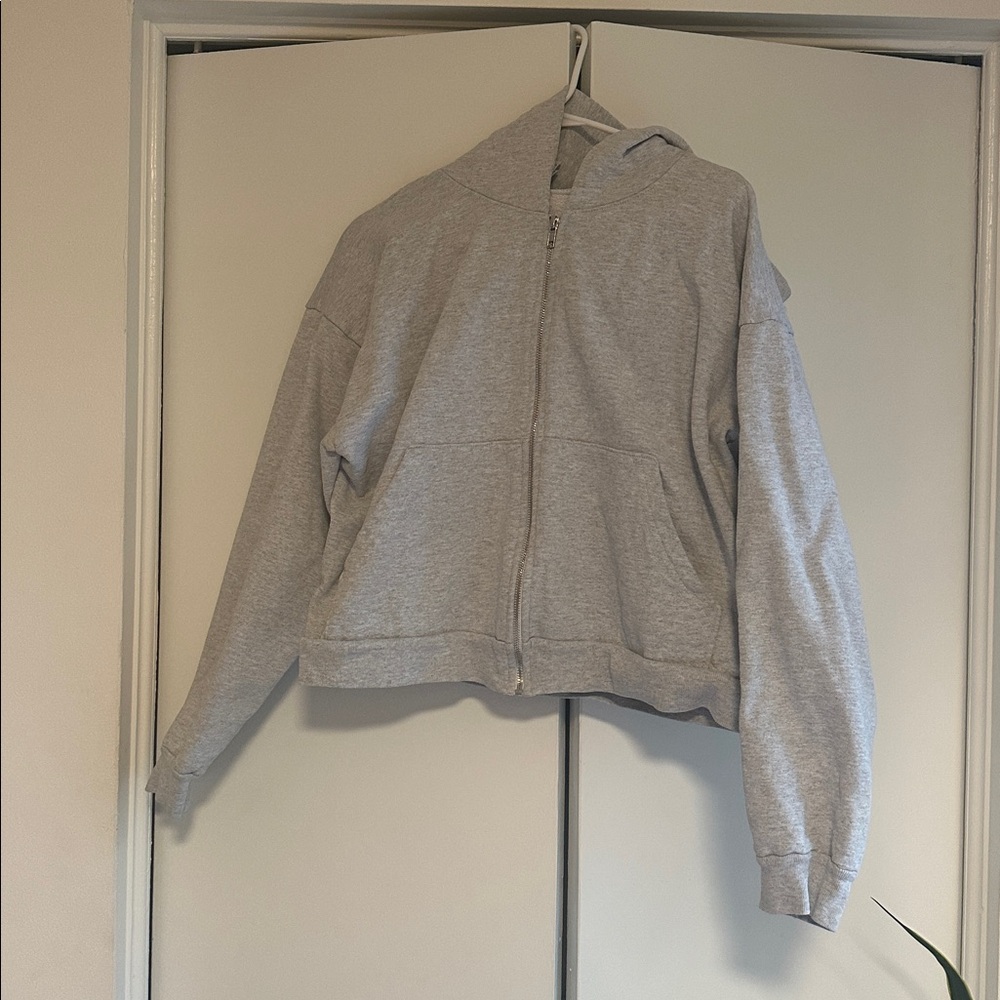 Los Angeles Apparel Gray Hoodie Jacket L/XL